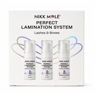 Nikk Mole Preparaty do laminacji brwi i rzęs Perfect Lamination (Krok 1+Krok 2+Krok 3), 3*10 ml И0000026149 zdjęcia