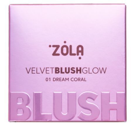 ZOLA Rubor Velvet Blush Glow 01 Dream Coral И0000029986 foto