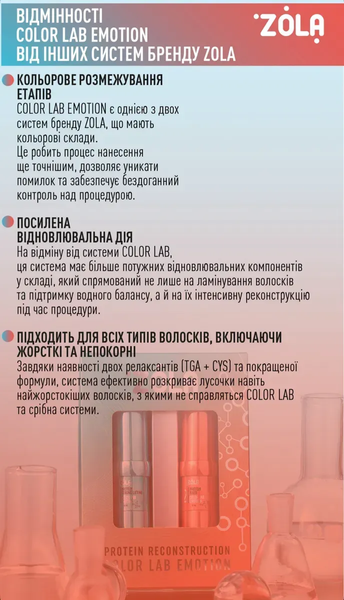 ZOLA Color Lab Emotion Laminierungsset Brow & Lash Protein Reconstruction System И0000027786 Fotos