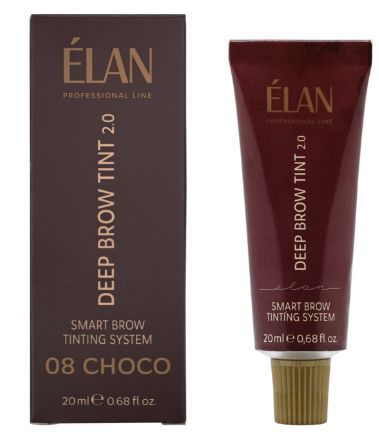 Elan Farba do brwi z długotrwałym efektem Deep Brow Tint 08 CHOCO natural brown, 20 ml И0000029996 zdjęcia