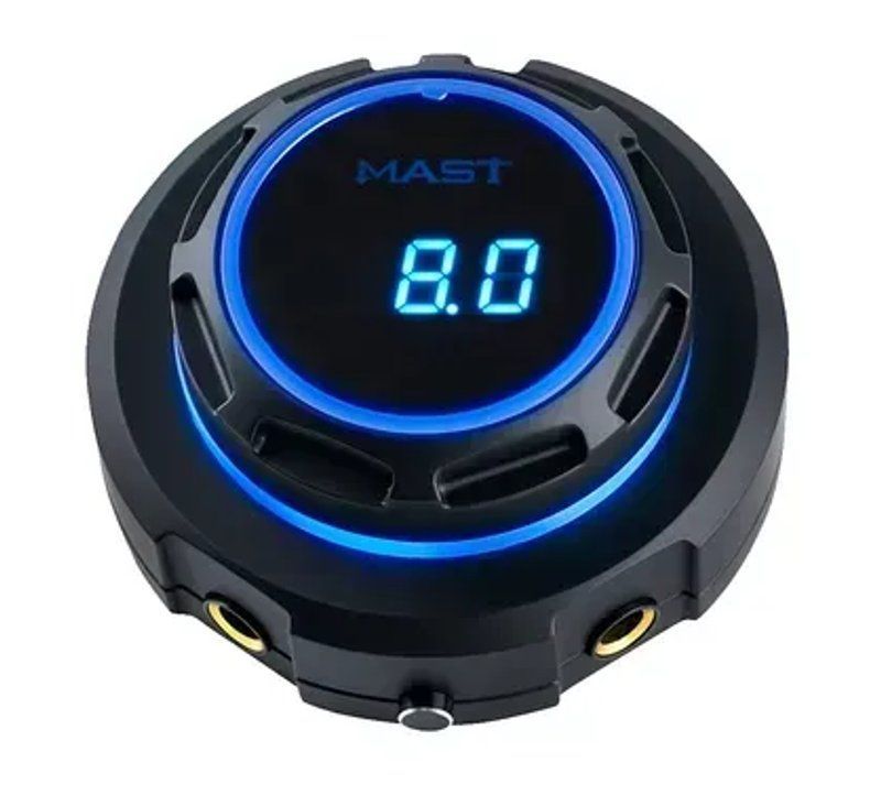 Mast Halo P1216, netzbetriebenes Netzteil für Tattoo-Maschinen mit drehbarem OLED-Display