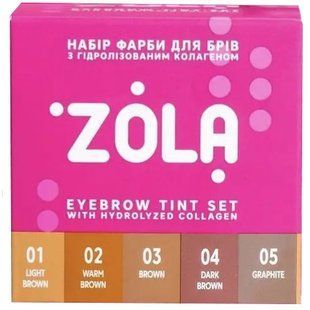 ZOLA Barvy pro oboč&iacute; s kolagenem v s&aacute;čku (sada) New Innovative Colouring System BOX И0000026556 foto
