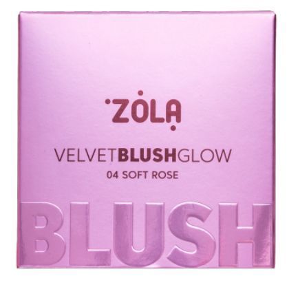 ZOLA Rubor Velvet Blush Glow 04 Soft Rose И0000029989 foto