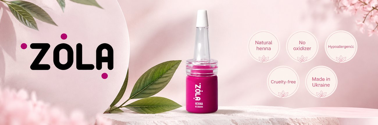 Henna naturală ZOLA fără oxidant, formule hipoalergenice, cruelty-free